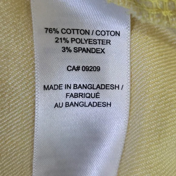 Cleo Bright Yellow Women's Jean Jacket Size XS - Picture 4 of 5